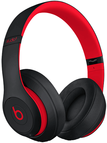Red Black Headphones